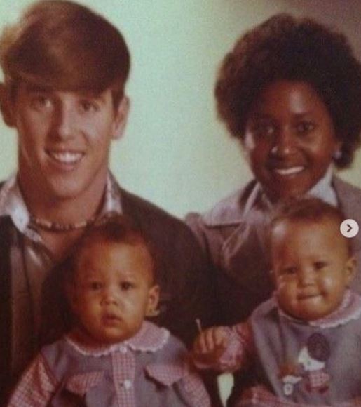 Throwback picture of Timothy Mowry with his wife Darlene and children